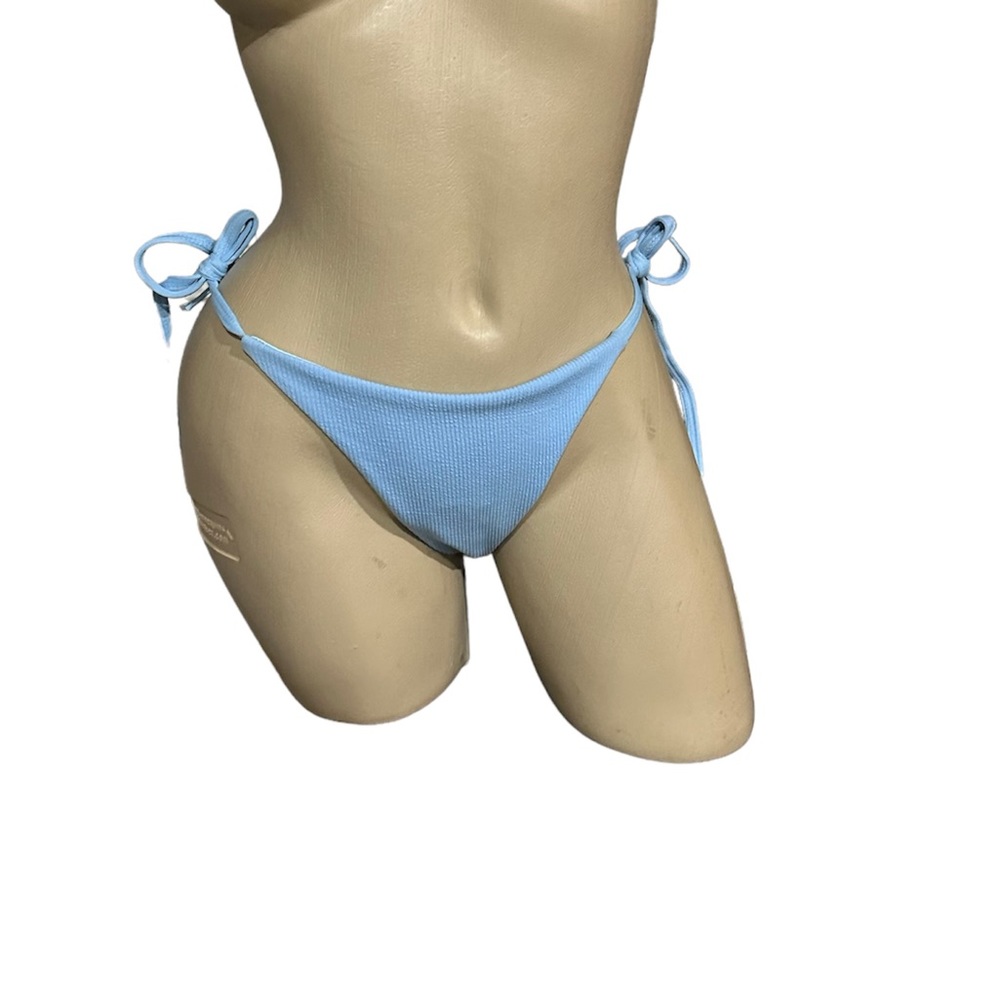 Oh La La Cheri Light Blue Bikini Swim Cheeky Bottom Small NWOT